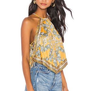Free People Sofia Silk Blouse
